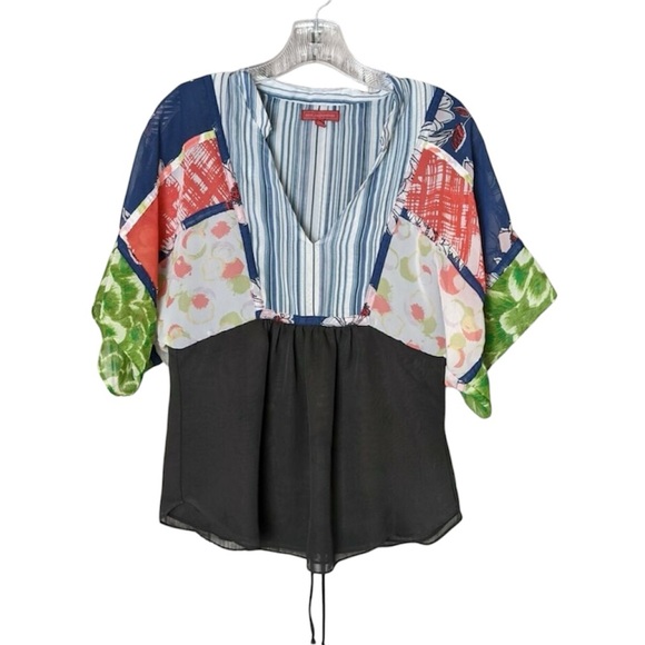 Anthropologie One September Flowy Boho Top Women's Size 2 EUC - Picture 2 of 13